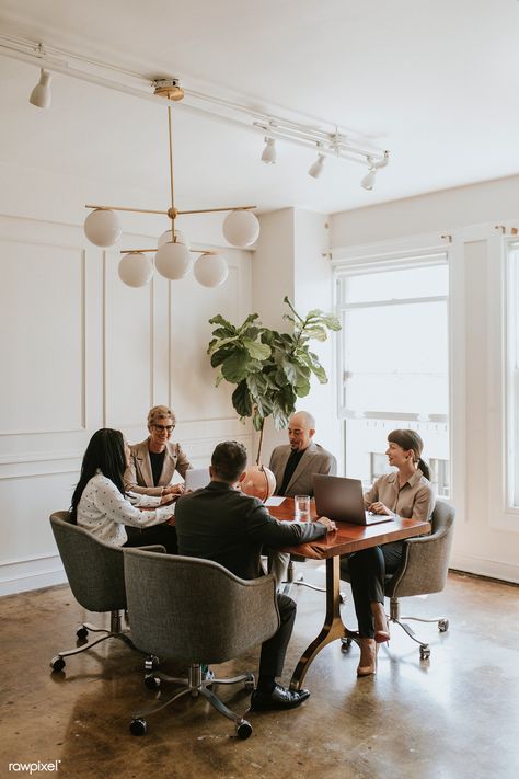 Happy business people in a meeting | premium image by rawpixel.com / Felix #photos #photography Meeting Aesthetic, Team Meeting, Office Meeting Room, Business Team, Business Photoshoot, Work Meeting, Best Stocks, Business Photos, Business People