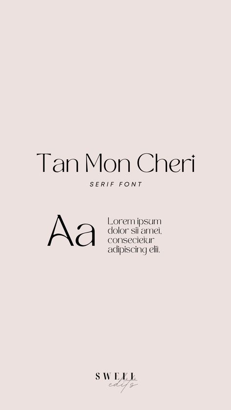 Serif Font - Tan Mon Cheri Tan Mon Cheri Font, Tan Mon Cheri Font Pairing, Tan Pearl Font Pairing, Yoga Tracker, Shirt Reference, Wedding Invitation Fonts, Script Wedding Invitations, Best Fonts, Digital Templates