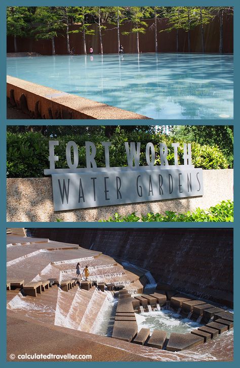 Fort Worth Water Gardens, Texas Fort Worth, Houston Travel, Dallas Travel, Austin Travel, Texas Destinations, Urban Design Concept, Texas Places, Water Gardens