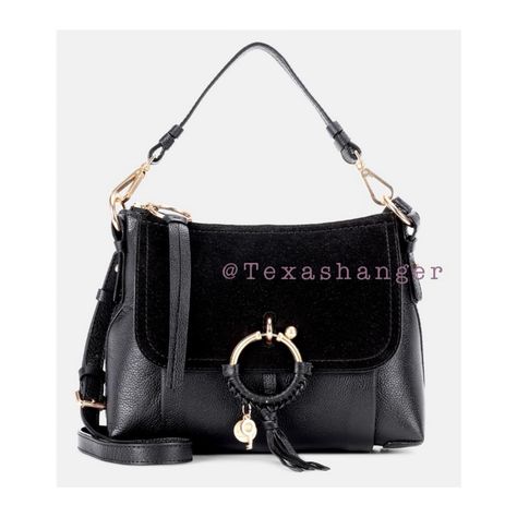 NWT See by Chloe Joan Small Leather Shoulder Bag Black #chloe #seebychloebag #seebychloé #seebychloejoan #seebychloebag #seebychloeforsale #crossbodybag #smallbag #leatherbag #bags #bagsforsale #poshmark #ebay #linkinbio #texashanger See By Chloe Joan, Golden Hoops, Chloe Bags, Joan Smalls, French Girl Style, Shoulder Bag Black, Mini Shoulder Bag, See By Chloe, Leather Wraps