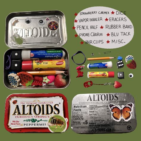 Things To Make With Altoid Tins, Empty Altoid Tins Ideas, Altoid Wallet Stickers, Altoid Tin Ideas Outside, Altoids Wallet Background, Diy Altoid Wallet, Altoid Tin Gift Ideas, Altoid Tin Wallets, Grunge Altoid Wallet