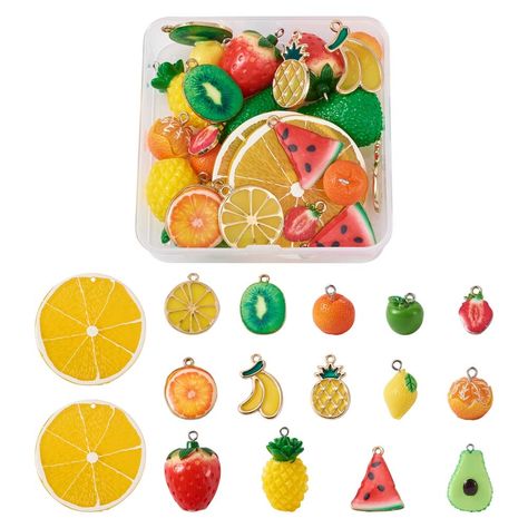 Cheap Charms, Buy Quality Jewelry & Accessories Directly from China Suppliers:Fruit Resin Charms Apple Banana Pinapple Enamel Pendants For Necklace Bracelet Dangle Earrings DIY Jewelry Making Accessories Enjoy ✓Free Shipping Worldwide! ✓Limited Time Sale ✓Easy Return. Fruit Resin, Diy Crafts Earrings, Enamel Pendants, Pineapple Strawberry, Resin Pendants, Beading Cord, Earrings Diy, Making Accessories, Necklace Craft