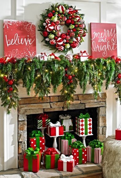 20 Christmas Garland Decorations Ideas To Try This Season Natal Country, Gnome Ideas, American Christmas, Christmas Fireplace Decor, Christmas Decorations Garland, Christmas Mantle Decor, Christmas Mantel Decorations, 2022 Christmas, Christmas Mantle