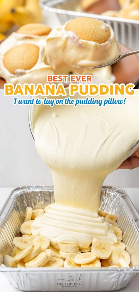 This Banana Pudding recipe is a no-bake dessert that is filled with creamy French pudding, sliced bananas, and vanilla wafers. Best Ever Banana Pudding, French Pudding, Best Banana Pudding Recipe, The Best Banana Pudding, Banana Pudding Desserts, Banana Pudding Recipe, Smart School House, Banana Dessert Recipes, Best Banana Pudding