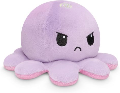 TeeTurtle - The Original Reversible Octopus Plushie - Rainbow + Light Purple - Cute Sensory Fidget Stuffed Animals That Show Your Mood Purple Plushies Aesthetic, Purple Plushies, Tee Turtle, Reversible Octopus, Octopus Stuffed Animal, Octopus Plush, Stuff Animals, Purple Bedroom, Cute Octopus