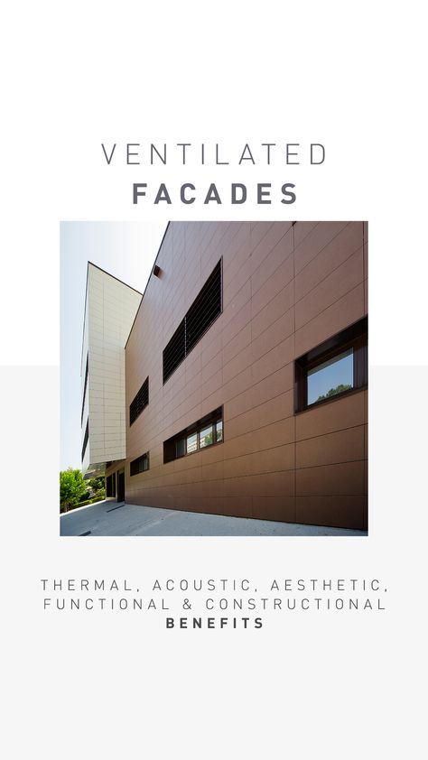 Find out all the benefits about #ventilated #facade.
A construction method whereby a physical separation is created between the outside of the façade and the interior wall of the building. Learn about its benefits. Ventilated Facade, Architectural Projects, Fiber Cement, Facade Architecture, Interior Wall, The Building, Facades, Innovation Technology, Interior Walls