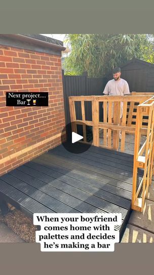 416K views · 1.6K reactions | #homebar easily made with just pallets 🤩 #mancave #shed #diy #construction #chippy | A Man & His Cave Shed Diy, Shed Man Cave, Man Cave Shed, Pool Storage, Diy Construction, Diy Shed, Bars For Home, Storage Ideas, Man Cave