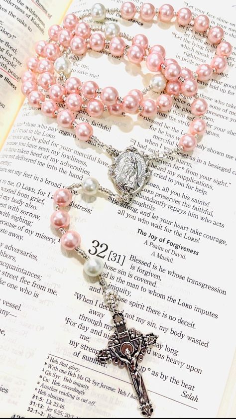 Custom Rosary Personalized Handmade Rosary Necklace Wedding - Etsy Ave Maria Aesthetic, Rosary Wallpaper, Wedding Communion, Catholic Wallpaper, Handmade Rosary, Custom Rosary, Christian Pictures, Catholic Rosary, Christian Bible Quotes