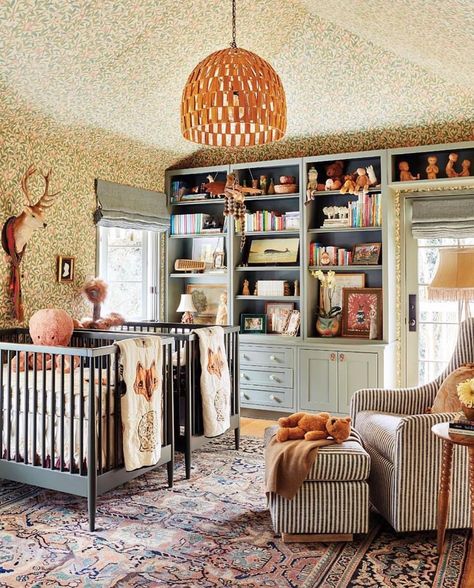 Amber Lewis on Instagram: “I don’t always post kids rooms, but when it’s this amazing... How can I not?!? This is by the incredible @pierceandward who we just…” French Dining Tables, Hollywood Hills Homes, Hollywood Homes, English Country House, Decoration Inspiration, Nursery Inspiration, Baby's Room, English Cottage, Eclectic Home