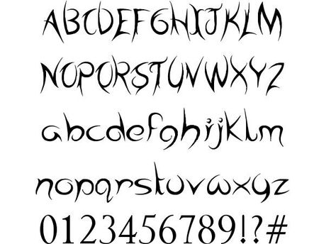 tribal+font | Tribal Times font Halloween Fonts Alphabet, Tattoo Font Styles, Times Font, 2023 Tattoo, Fonts Handwriting Alphabet, Native American Tattoos, Tattoo Lettering Styles, Funky Fonts, Moodboard Ideas