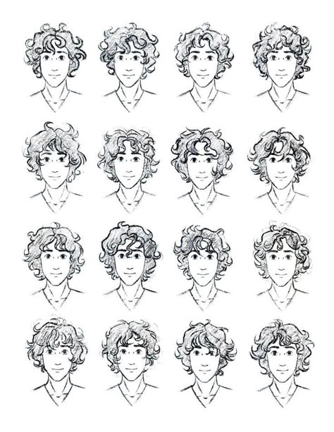 Curly Hairstyles Drawing Reference Male, Male Hair Drawing Ref, Curly Hair Reference Male, Male Hairstyles Reference, Cute Male Hairstyles, Curly Hair Tattoo, Curly Hair Sketch, Curly Hair Reference, Curly Hair Drawing Reference