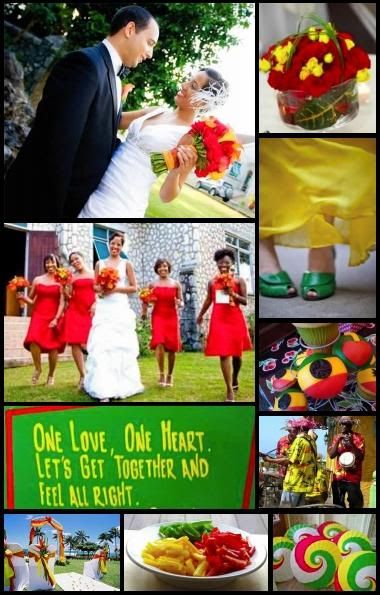 One Love ... love it! Reggae Wedding, Jamaica Wedding Venues, Rasta Wedding, Rasta Party, Jamaican Wedding, Gray Color Palette, Beach Wedding Locations, Exotic Wedding, Jamaica Wedding