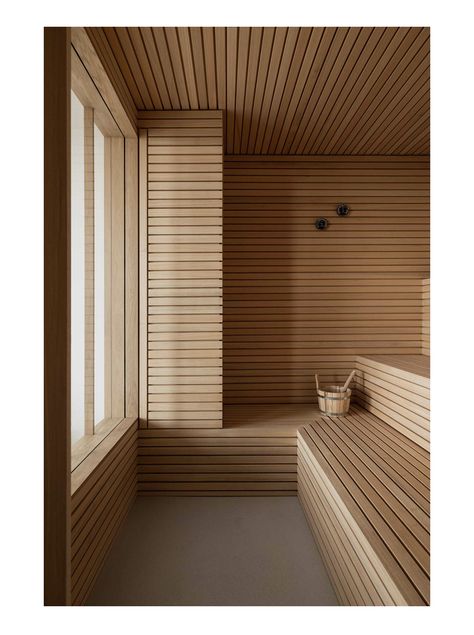 Wooden Sauna, Modern Saunas, Luxurious Penthouse, Open Floor Concept, Modern Penthouse, Sauna House, Sauna Design, Penthouse Apartment, Guest Bedrooms