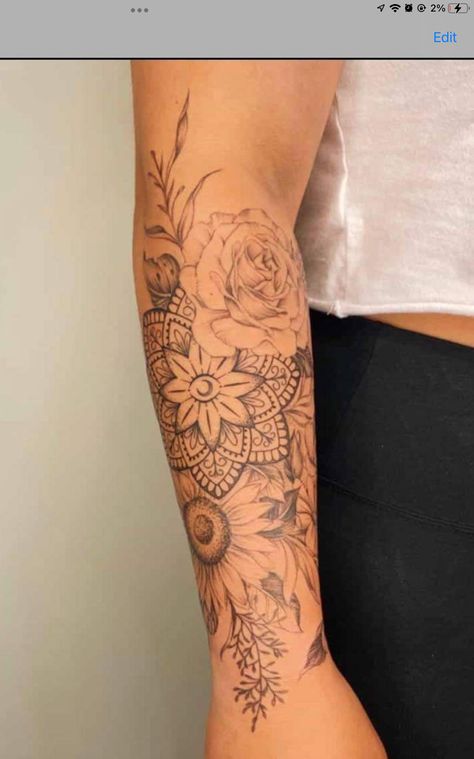 Half Sleeve Woman Tattoo Classy, Partial Sleeve Tattoo Women Shoulder, Dainty Womens Sleeve Tattoo, Femine Tattoo Half Sleeve, Women Half Sleeve Tattoo Classy Forearm, Ratio Sleeve Women, Classy Half Sleeve Tattoos For Women, Delicate Sleeve Tattoo For Women Forearm, Tricep Tattoos Women Half Sleeves