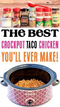 Crockpot Taco Meat Recipes! This Easy Slow Cooker Chicken Tacos Recipe will take your Taco Tuesday to the next level! Just let your Crock Pot do the work for you this week! Crockpot Taco Meat, Crockpot Chicken Tacos Recipes, Crockpot Taco, Chicken Tacos Recipe, Slow Cooker Chicken Tacos, Taco Meat Recipes, Chicken Tacos Crockpot, Easy Slow Cooker Chicken, Polish Sausage