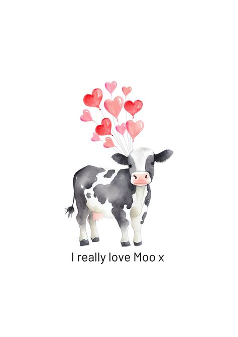 Valentines Card, Cow lovers card, A5 Card with envelope by FunhouseUK on Etsy Whale Birthday, Cute Whales, Cute Birthday Cards, Card Toppers, Birthday Cards For Women, Birthday Cards For Men, Tag Design, Man Birthday, Little Gifts