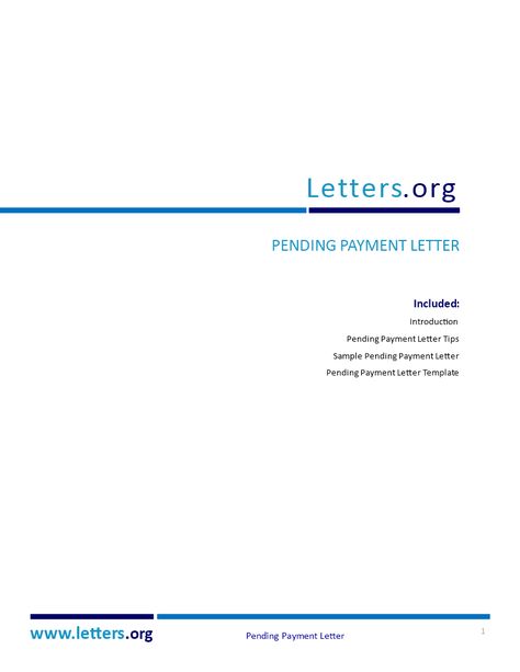 Pending Payment Letter - C74F5B-pending-payment-letter.docx. Easy to download and use .docx Business template. Sales Letter Example, Pending Payment, Sales Proposal, Order Letter, Introduction Letter, Confirmation Letter, Proposal Letter, Reference Letter Template, Sales Letter