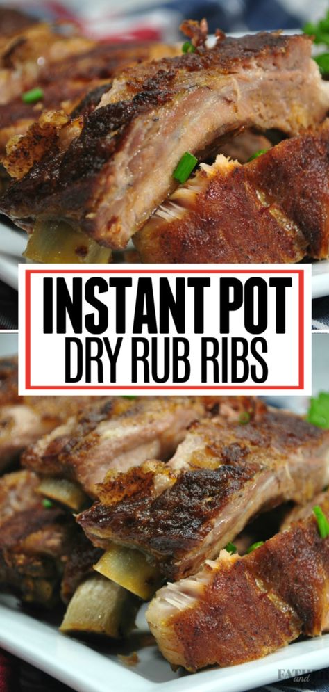 Instant Pot Pork Ribs Recipe, Instant Pot Pork Ribs, Dry Rub Ribs, Pressure Cooker Ribs, Instant Pot Ribs Recipe, Pork Back Ribs, Pork Ribs Recipe, Pressure Cooker Pork, Dry Rub For Ribs