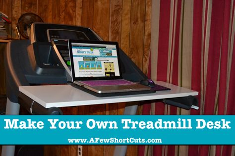 How to Make Your Own Treadmill Desk — A Few Short Cuts Treadmill Desk Diy, Diy Treadmill Desk, Diy Treadmill, Treadmill Desk, Wooden Bead Garland, Maintain Weight, Mom Stuff, Diy Desk, Home Decor Store