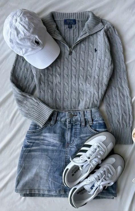 Skandinavian Fashion, Uni Outfits, Populaire Outfits, Casual Day Outfits, Looks Street Style, Ținută Casual, Mode Ootd, Elegantes Outfit, Ralph Lauren Outfits