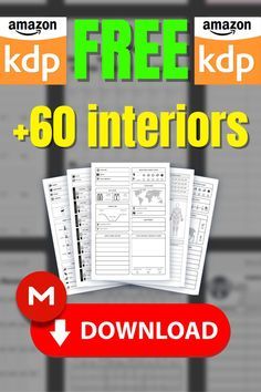 Kdp Notebooks, Blank Comic Book, Interior Design Template, Anatomy Coloring Book, Recipe Book Templates, Amazon Book, Pinterest Manager, Kdp Interior, Book Promotion