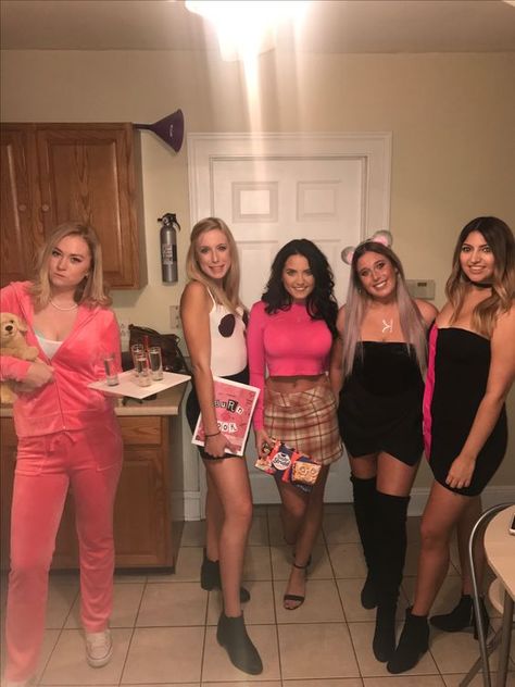 Mean girls Halloween Costume. Mean Girls Spirit Week, Ginger Halloween Costumes, Mean Girls Halloween Costume, Danny Core, Mean Girls Halloween Costumes, Spice Girls Costumes, Mean Girls Costume, Group Halloween Costume Ideas, Mean Girls Halloween