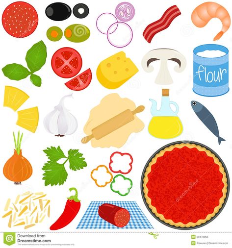 Pizza Toppings Clipart Ingredients To Make Pizza Horned Monster, Pizza Meme, Pizza Vector, Pizza Topping, Restaurant Themes, Pizza Ingredients, Shapes For Kids, Food Patterns, Pizza Restaurant