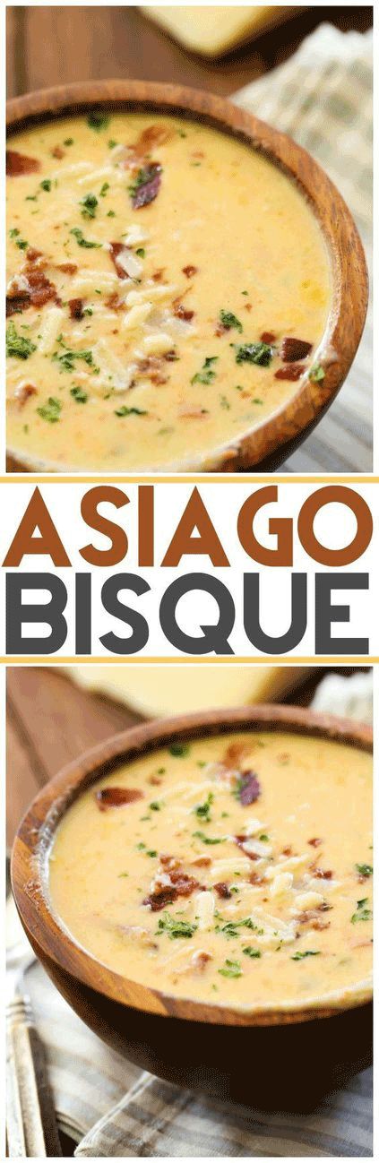 Asiago Bisque, Thai Mad, Savory Soups, Soup And Stew, Asiago, Think Food, Soup And Sandwich, Gumbo, Delicious Soup