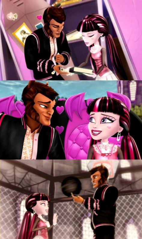 Draculaura And Claude Costume, Draculaura Y Clawd Icons, Draculaura And Clawd Wolf Wallpaper, Clawd And Draculara Monster High, Draculaura And Clawd Wolf Costume, Draculaura And Claude, Clawd X Draculaura, Draculaura X Claude, Draculaura Y Clawd