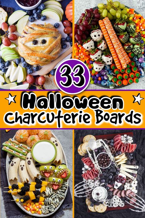 Halloween Desserts Charcuterie, Witch Snack Board, Samhain Charcuterie Board, Charcuterie Skeleton Board, Halloween Cheese Charcuterie Board, Halloween Board Party, Easy Spooky Charcuterie Board, Halloween Dessert Party, Halloween Party Charcuterie Board Ideas