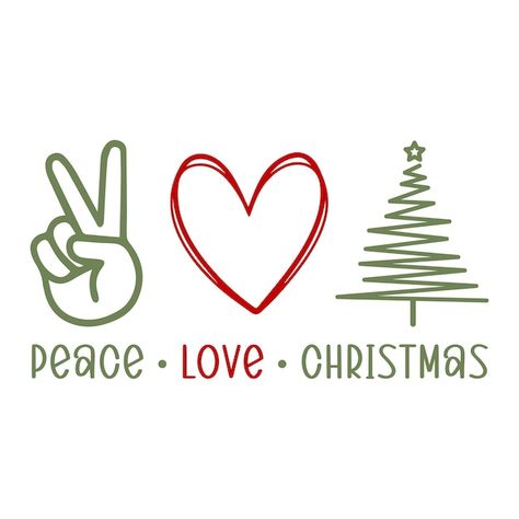 Vector peace love christmas svg tshirt d... | Premium Vector #Freepik #vector #winter #holiday #vintage #art Peace Love Christmas, Daily Gift, Love Christmas, Silhouette Crafts, Christmas Stuff, Tshirt Design, Winter Holiday, Peace Love, Christmas Svg