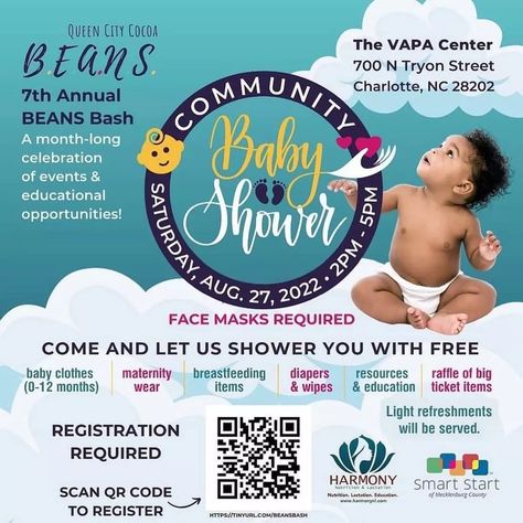 Community Baby Shower Community Showers College, Free Baby Clothes, Breastfeeding Week, Queen City, Baby Birth, Breast Milk, Free Baby Stuff, Join Us, Baby Clothes