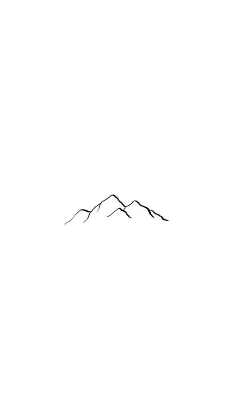 Mountain2 Minimalist mountain range line drawing on a white background, simple outlines emphasizing peaks forming a serene landscape. | Sky Rye Design Small Mountain Outline Tattoo, Inspirational Minimalist Wallpaper, Aspen Mountain Tattoo, Minimal Mountain Tattoo Design, Hill Tattoo Simple, Men Tattoo Small Simple, Mountains Small Tattoo, Mountain Range Line Tattoo, Simple Mountain Tattoo Men