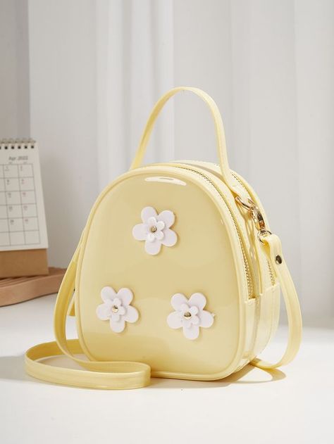 Classy Handbags For Women, Vital Spring, Classy Handbags, Yellow Preppy, Girly Backpacks, Women Hand Bags, Trending Bags, Pastel Bags, Purse Aesthetic