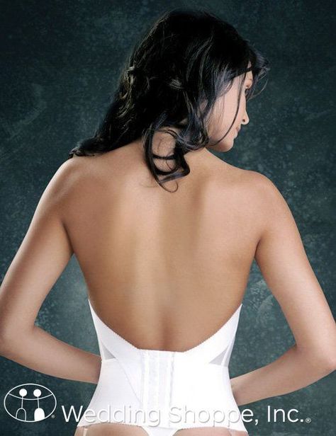 Need to Know: What to Wear Under Your Wedding Dress Bra Diy, Lingerie Latex, Bridal Bustier, Bridal Bra, Strapless Backless Bra, Backless Bra, Backless Wedding, Wedding Dress Accessories, White Lingerie