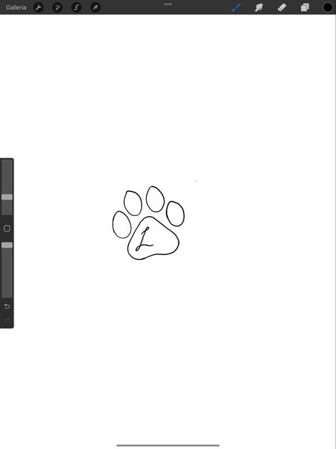 Unique Dog Tattoo Ideas Small, Tiny Dog Print Tattoo, Tiny Dog Paw Print Tattoo, Small Meaningful Dog Tattoos, Dainty Dog Memorial Tattoos, Tiny Tattoo For Dog, First Dog Tattoo, Paw Print Initial Tattoo, Dog Mini Tattoo