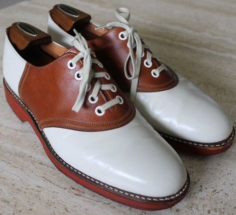 Who made this 'Ralph Lauren' saddle shoes Mens Saddle Shoes, Saddle Shoe, Spectator Shoes, Student Budget, Preppy Men, Crockett And Jones, Cat Shoes, Ivy Style, Classic Clothing