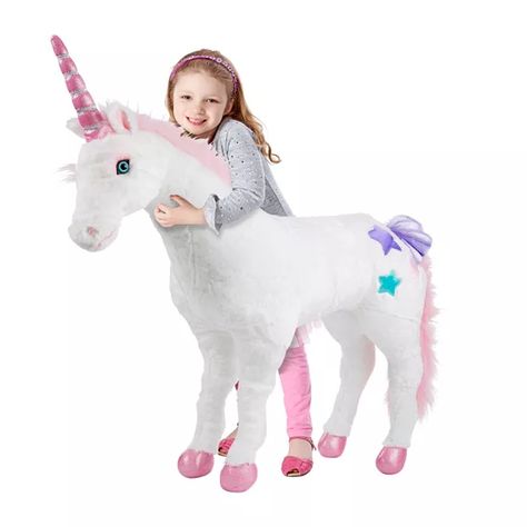 Melissa & Doug Plush Unicorn Stuffed Unicorn, Giant Plush, Plush Unicorn, Unicorn Bedroom, Unicorn Stuffed Animal, Beautiful Unicorn, Melissa And Doug, Beautiful Blue Eyes, Unicorn Toys