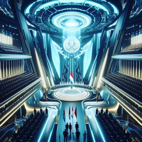 Royal Castles Interior, Sci Fi Scene, Futuristic Concept Art, Sci Fi Architecture, Science Fiction Artwork, Ancient Indian Architecture, Sci Fi City, Sci Fi Design, Castles Interior