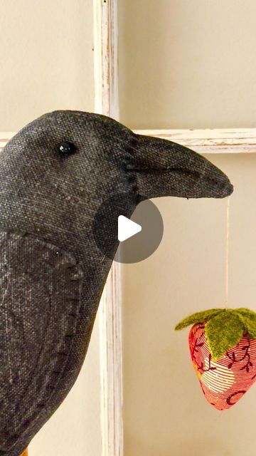 Primitive Easter Crafts, Rock River, Crow Art, The Crow, Primitive Crafts, April 1st, Spring Home Decor, Spring Is Here, Fiber Arts