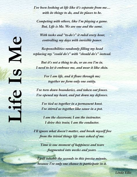 Life is Me (Downloadable) Poem Print by Linda Ellis (Author of The Dash) Quotes Of Gratitude, Long Love Quotes, Silly Words, Meaningful Poems, Fitzgerald Quotes, Paragraphs For Him, Mothers Love Quotes, Miss You Dad, I Miss You Quotes