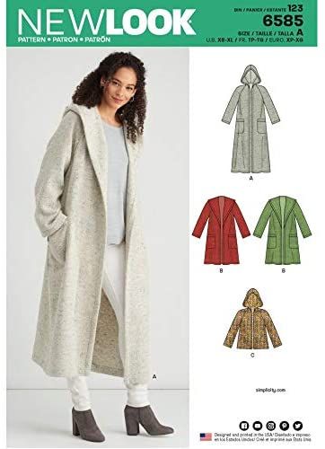 Hooded Coat Pattern, Pattern Coat, New Look Patterns, Trendy Sewing Patterns, Sewing Pins, Coat Pattern Sewing, Quilt Coat, Coat With Hood, Trendy Sewing