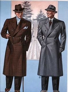 1940s Mens Trench Coats 1930s Mens Fashion, 1940s Mens Fashion, Vintage Sketches, 1930s Men, Men In Suits, Costume Inspirations, 1930 Fashion, Mens Fashion Illustration, Man About Town