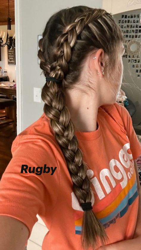 Tennis Hairstyles, Football Hairstyles, Cornrows Ideas, Sunkissed Hair, Cute Volleyball Hairstyles, Soccer Hairstyles, Soccer Hair, Volleyball Hair, Track Hairstyles