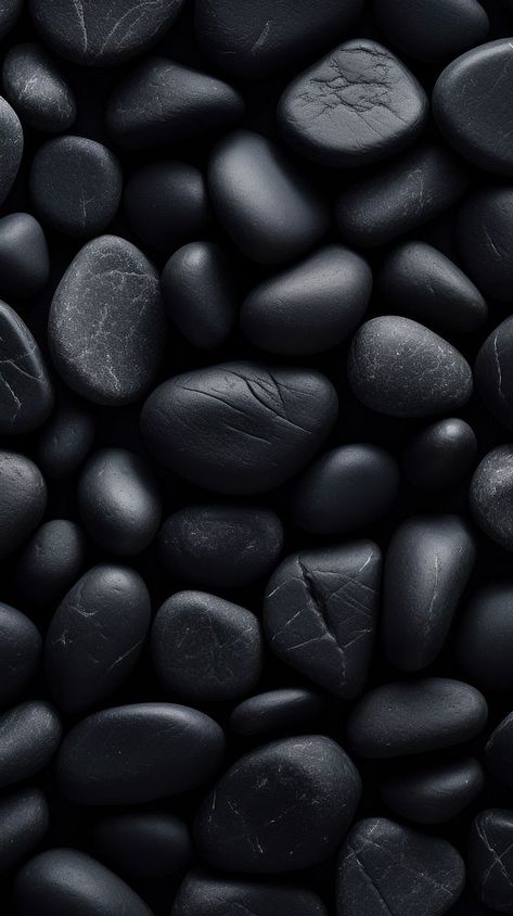 Stones black pill backgrounds. AI generated Image by rawpixel. | premium image by rawpixel.com / Techi Black Rock Wallpaper, Black Stone Wallpaper, Mobile Wallpaper Black, Black Stone Texture, Stone Mobile, Black Texture Background, Aesthetic Post, Iphone Dynamic Wallpaper, Rock Aesthetic