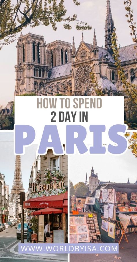 2 Days in Paris: How to spend a weekend in Paris – World by Isa 2 Days In Paris, 4 Days In Paris, One Day In Paris, Aubrey Hepburn, Paris Honeymoon, Europe Honeymoon, France Itinerary, Paris Itinerary, Things To Do In Paris