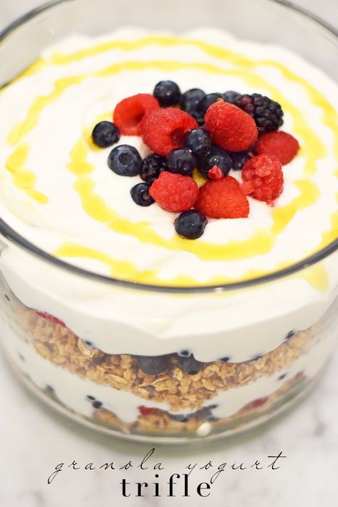 Yogurt Trifle, Simple Brunch, Granola Parfait, Easy Granola, Brass Fox, Brunch Items, Trifle Dish, Easy Brunch Recipes, Brunch Recipe