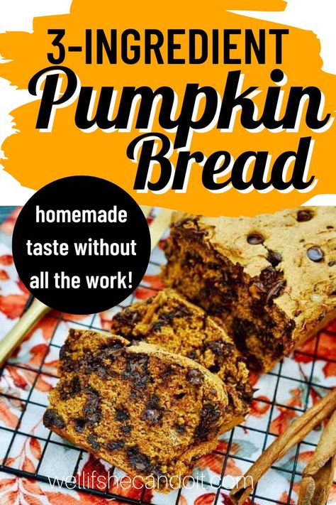 Super Easy Pumpkin Bread, 3 Ingredients Pumpkin Bread, Pumpkin Bread 2 Ingredients, 4 Ingredient Pumpkin Bread, Three Ingredient Pumpkin Bread, Pumpkin Bread 3 Ingredients, Pumpkin Bread Easy 2 Ingredients, Two Ingredient Pumpkin Bread, 3 Ingredient Pumpkin Bread