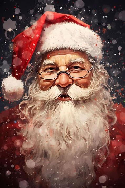 Santa Phone Wallpaper, Free Christmas Backgrounds, Santa Claus Pictures, Santa Paintings, Santa Claus Images, Christmas Background Images, Christmas Backgrounds, Santa Art, Santa Pictures