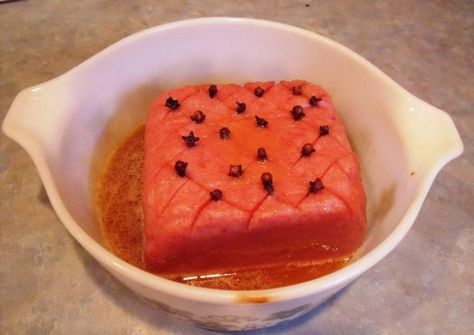 Joleans Baked Spam Loaf Recipe - Food.com - 126618 Baked Spam, Spam Recipes, Gross Food, Canned Meat, Grocery Budget, Recipe Cover, Sunday Recipes, Loaf Recipes, Cheap Dinners